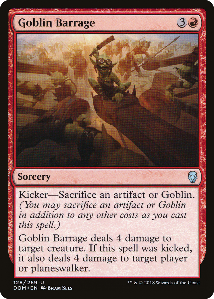 Goblin Barrage (DOM-128) - Dominaria Foil