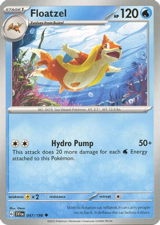 Floatzel 047  SV01 Scarlet & Violet Base Set - Uncommon