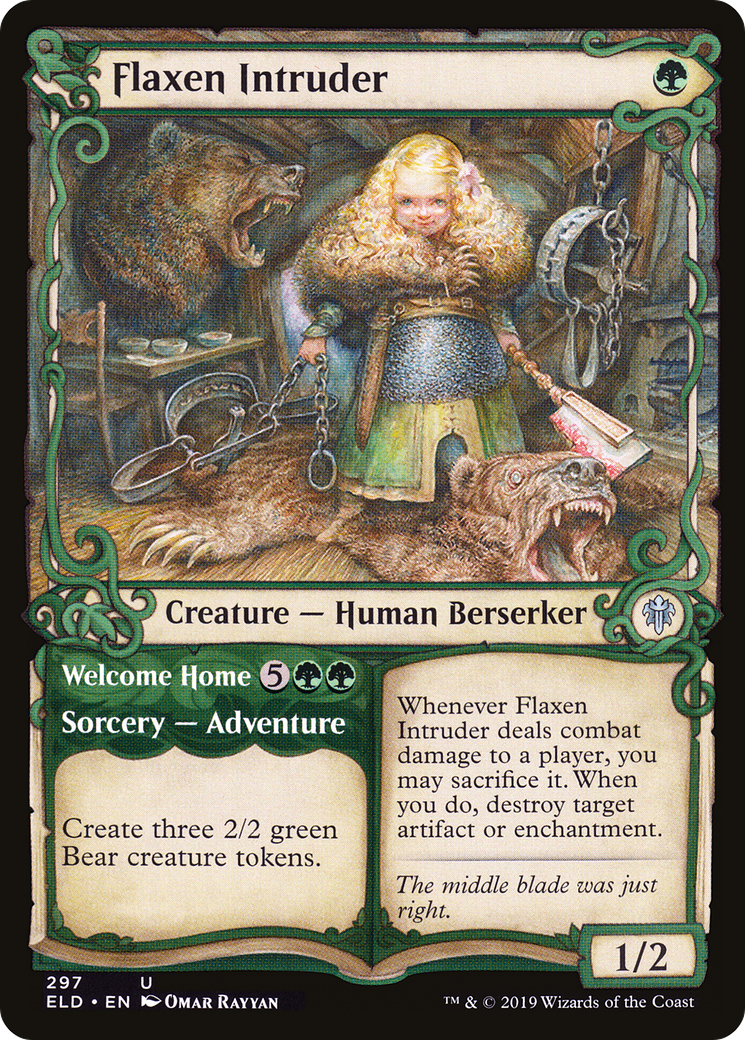 Flaxen Intruder (Showcase) (ELD-297) - Throne of Eldraine: (Showcase)