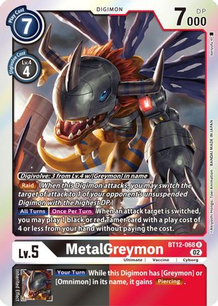 MetalGreymon (BT12-068) - Across Time Foil