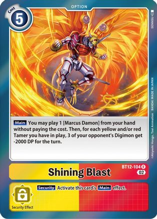 Shining Blast (BT12-104) - Across Time Foil