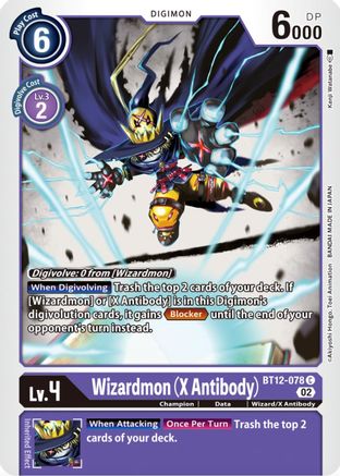 Wizardmon (X Antibody) (BT12-078) - Across Time