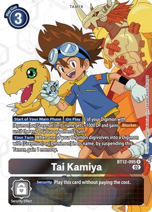 Tai Kamiya (Alternate Art) (BT12-095) - Across Time Foil