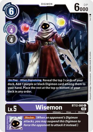 Wisemon (BT12-080) - Across Time