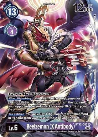 Beelzemon (X Antibody) (Alternate Art) (BT12-085) - Across Time Foil