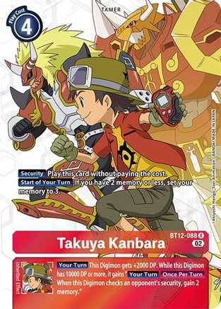 Takuya Kanbara (Alternate Art) (BT12-088) - Across Time Foil