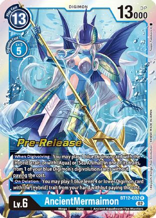 AncientMermaimon (BT12-032) - Across Time Pre-Release Cards Foil