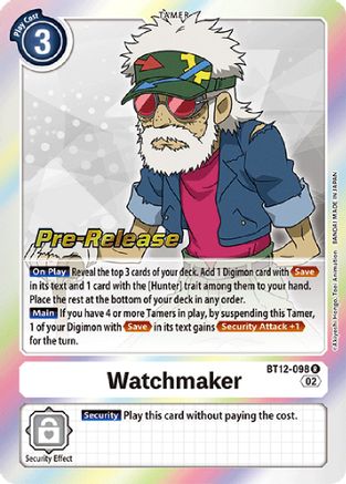 Watchmaker (BT12-098) - Across Time Pre-Release Cards Foil