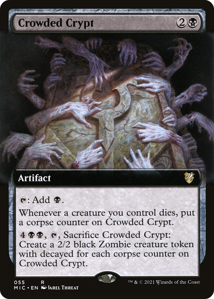Crowded Crypt (Extended Art) (MIC-055) - Midnight Hunt Commander: (Extended Art)