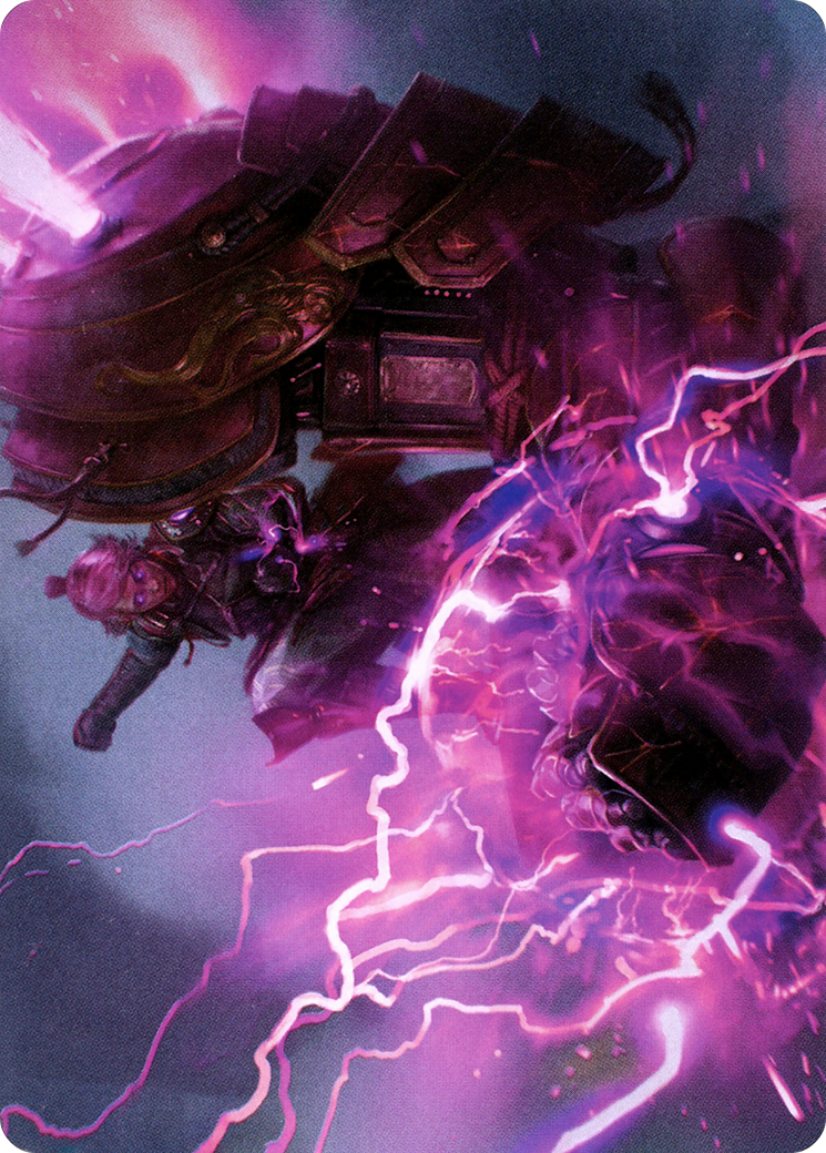Voltage Surge // Voltage Surge (ANEO-015) - Neon Dynasty Art Series (Borderless) Foil