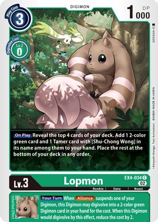 Lopmon (EX4-034) - Alternative Being Booster