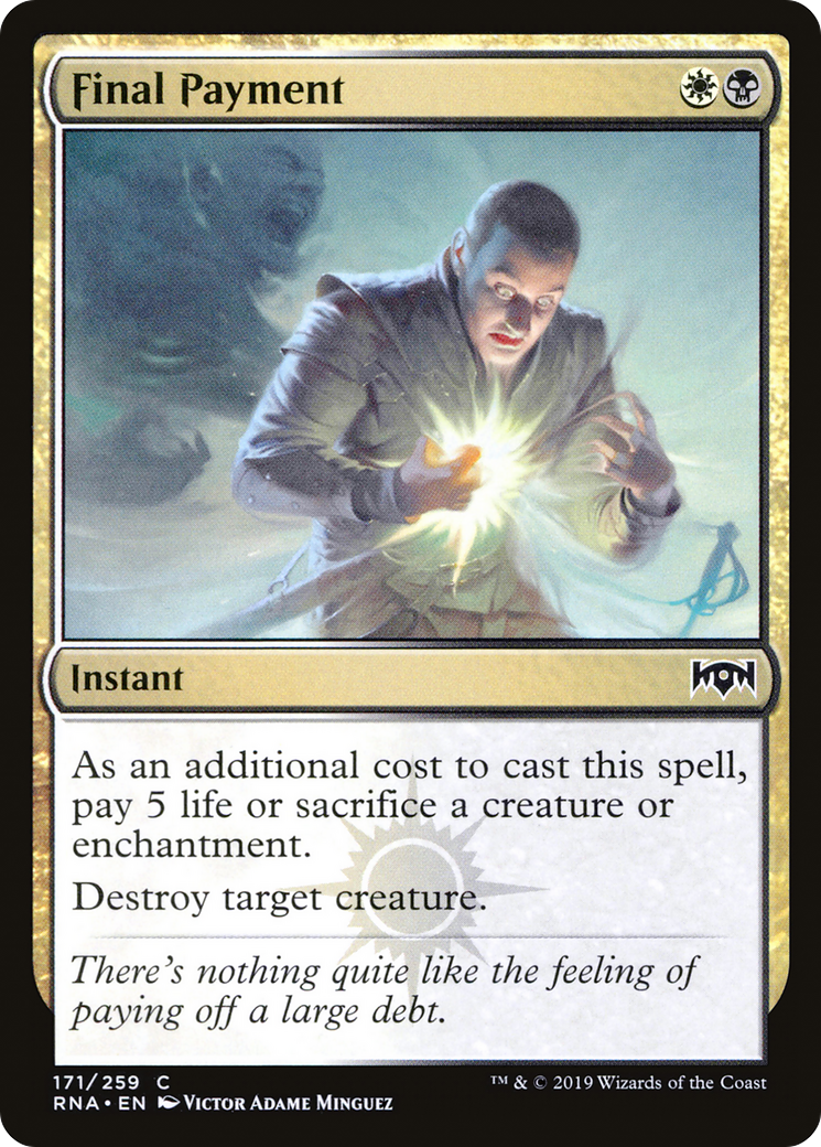 Final Payment (RNA-171) - Ravnica Allegiance Foil