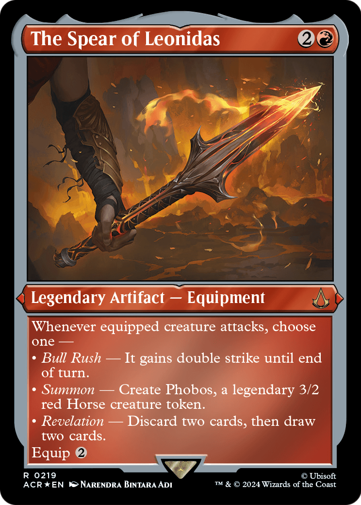 The Spear of Leonidas (Foil Etched) (ACR-219) - Assassin's Creed Foil