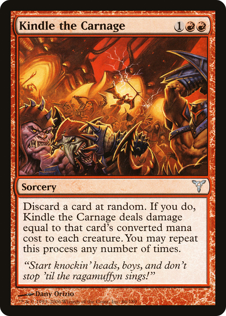 Kindle the Carnage (DIS-066) - Dissension Foil