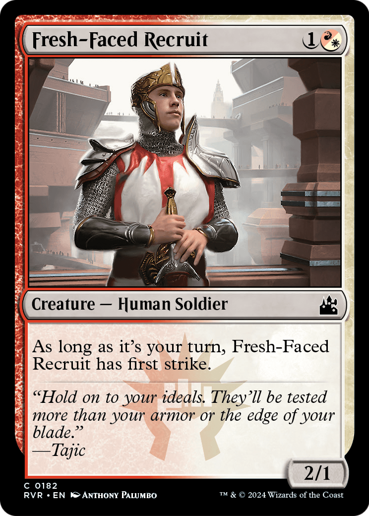 Fresh-Faced Recruit (RVR-182) - Ravnica Remastered Foil