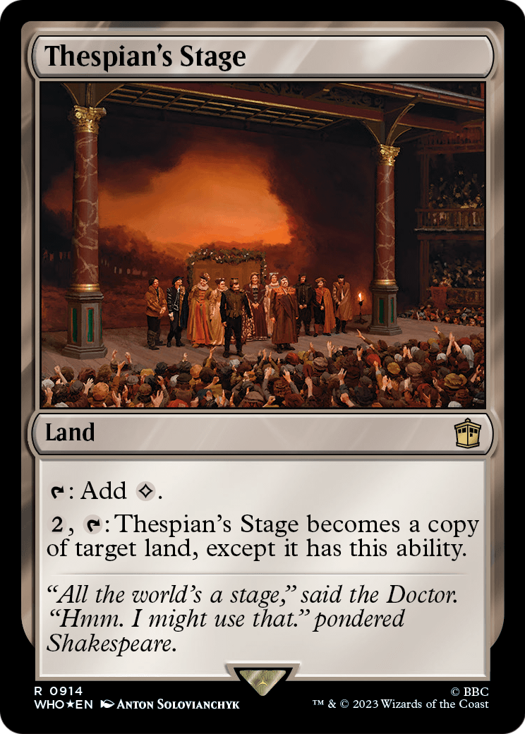 Thespian's Stage (Surge Foil) (WHO-914) - Doctor Who Foil