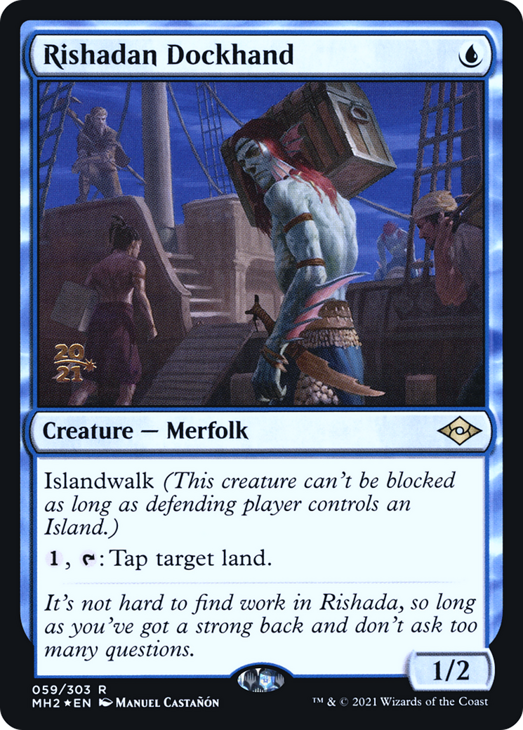 Rishadan Dockhand (PRE-59S) - Modern Horizons 2 Promos Foil