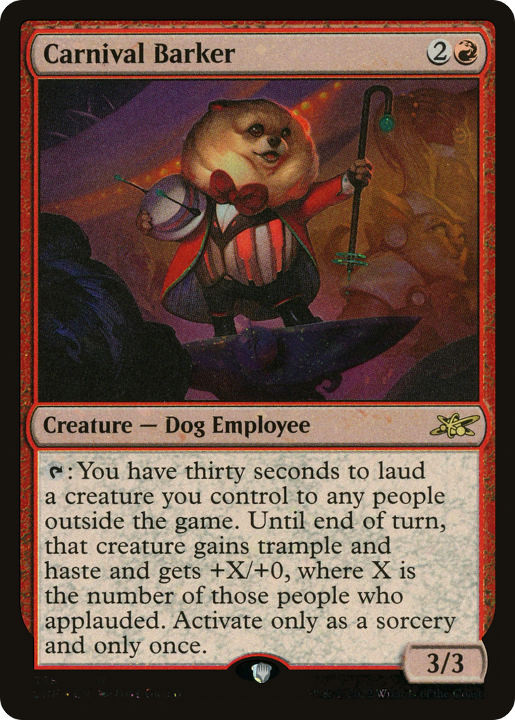 Carnival Barker (Galaxy Foil) (UNF-388) - Unfinity Foil