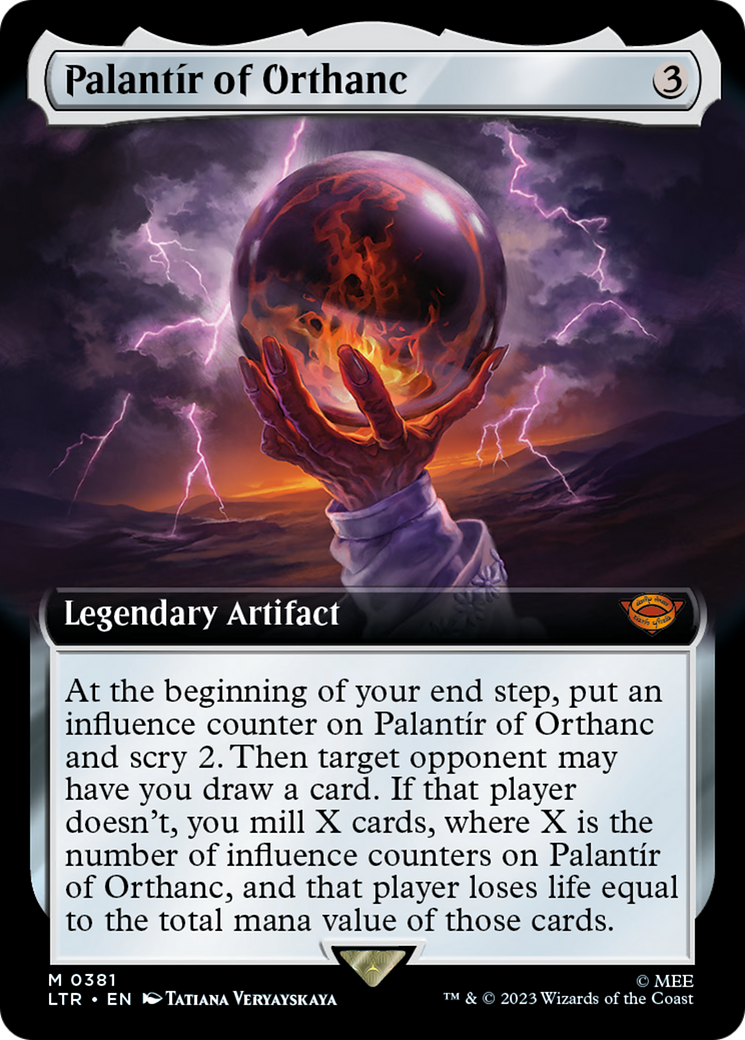 Palantir of Orthanc (Extended Art) (LTR-381) - The Lord of the Rings: Tales of Middle-earth: (Extended Art) Foil