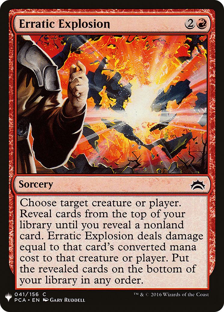 Erratic Explosion (LIST-PCA-41) - The List