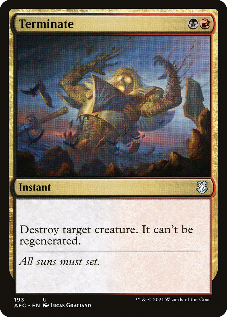 Terminate (AFC-193) - Forgotten Realms Commander