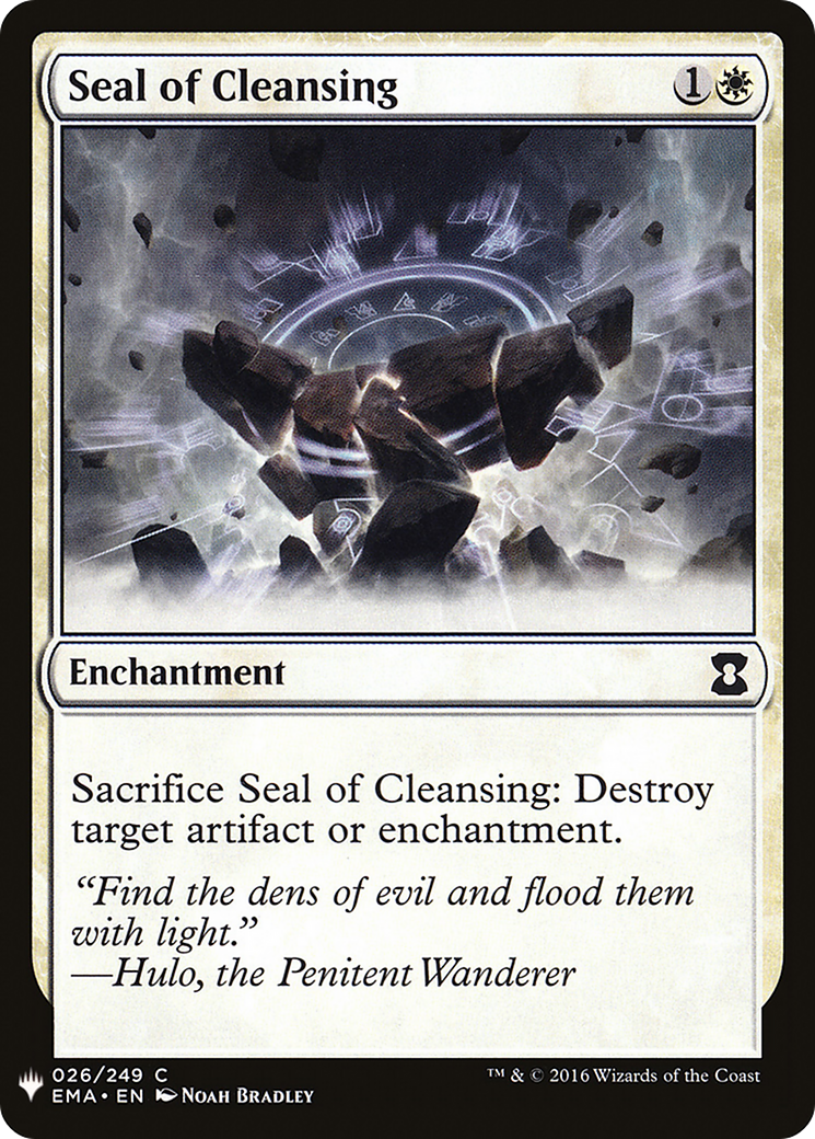 Seal of Cleansing (LIST-EMA-26) - The List