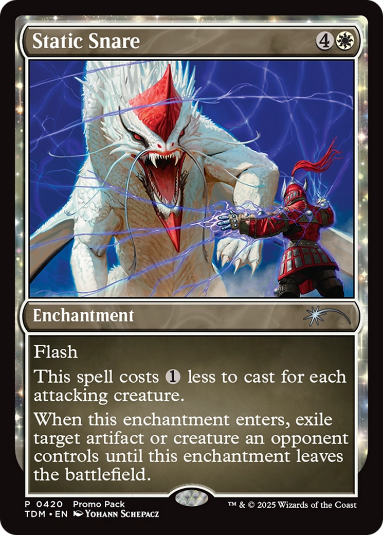 Static Snare (PPTDM-420) - Promo Pack: Tarkir: Dragonstorm: (enchantment) Foil