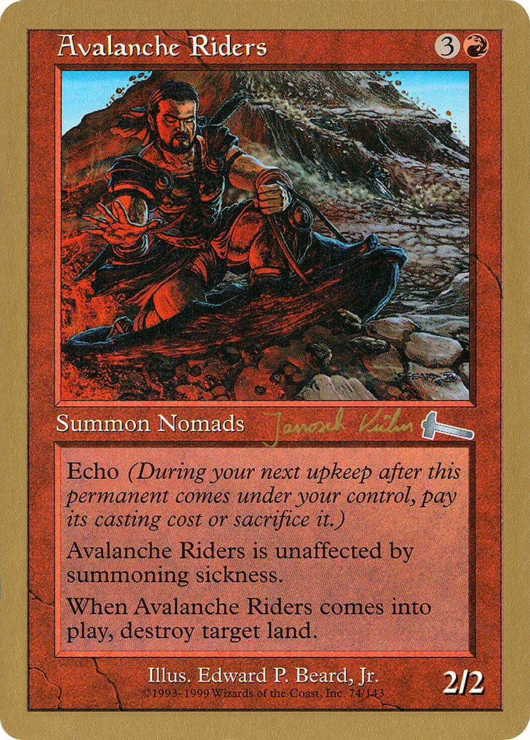Avalanche Riders - 2000 Janosch Kuhn (ULG) (WCD-) - World Championship Decks 2000