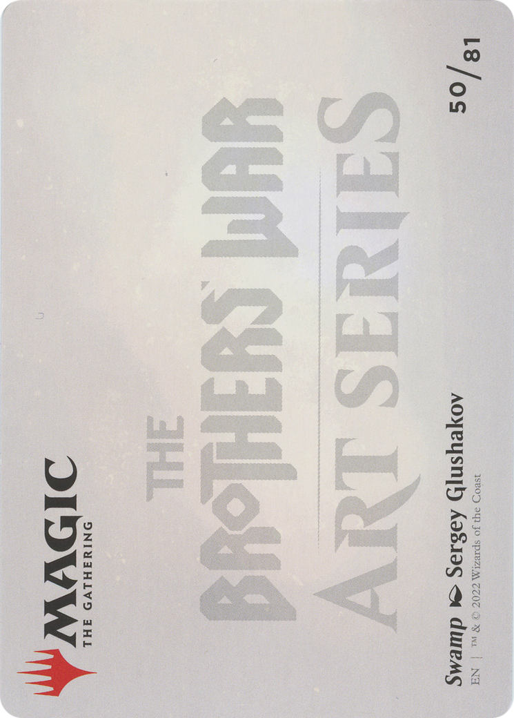 Swamp // Swamp (ABRO-050) - The Brothers' War Art Series (Borderless)