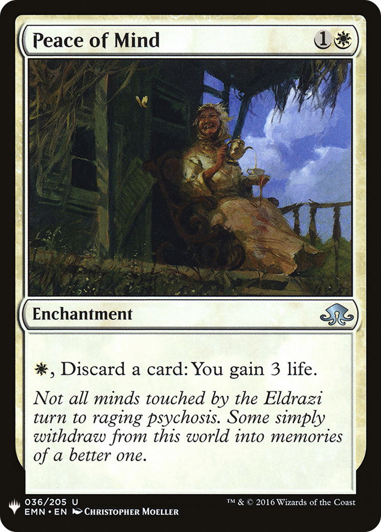 Peace of Mind (LIST-EMN-36) - The List