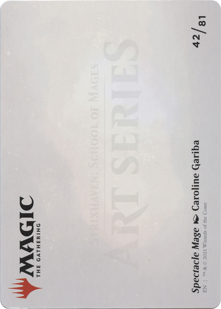 Spectacle Mage // Spectacle Mage (ASTX-042) - Strixhaven Art Series (Borderless) Foil