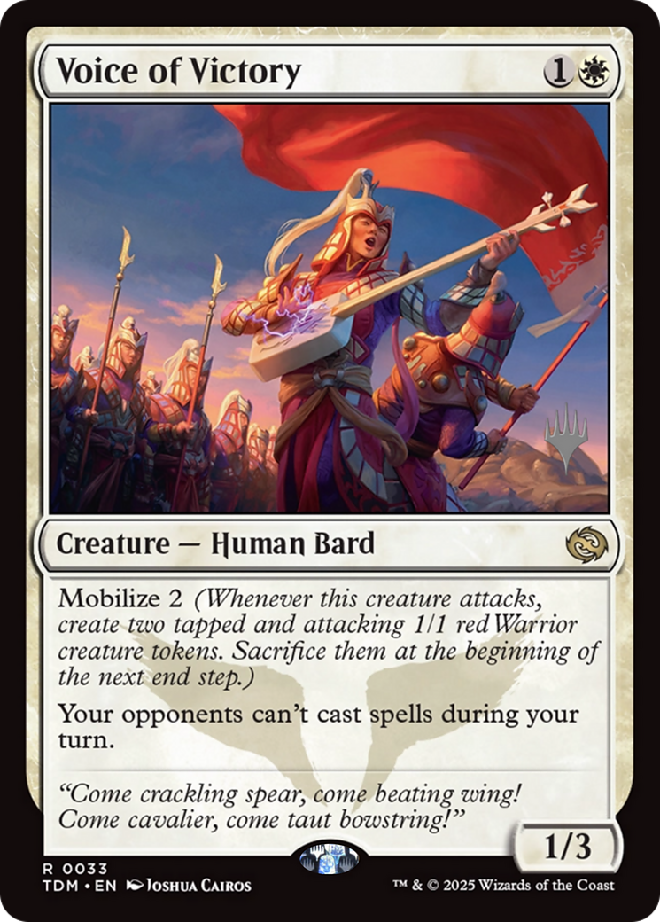 Voice of Victory (PPTDM-033) - Promo Pack: Tarkir: Dragonstorm