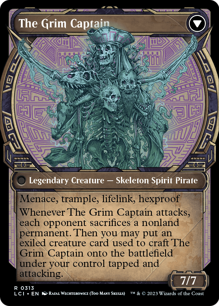 Throne of the Grim Captain (Showcase) (LCI-313) - The Lost Caverns of Ixalan: (Showcase)