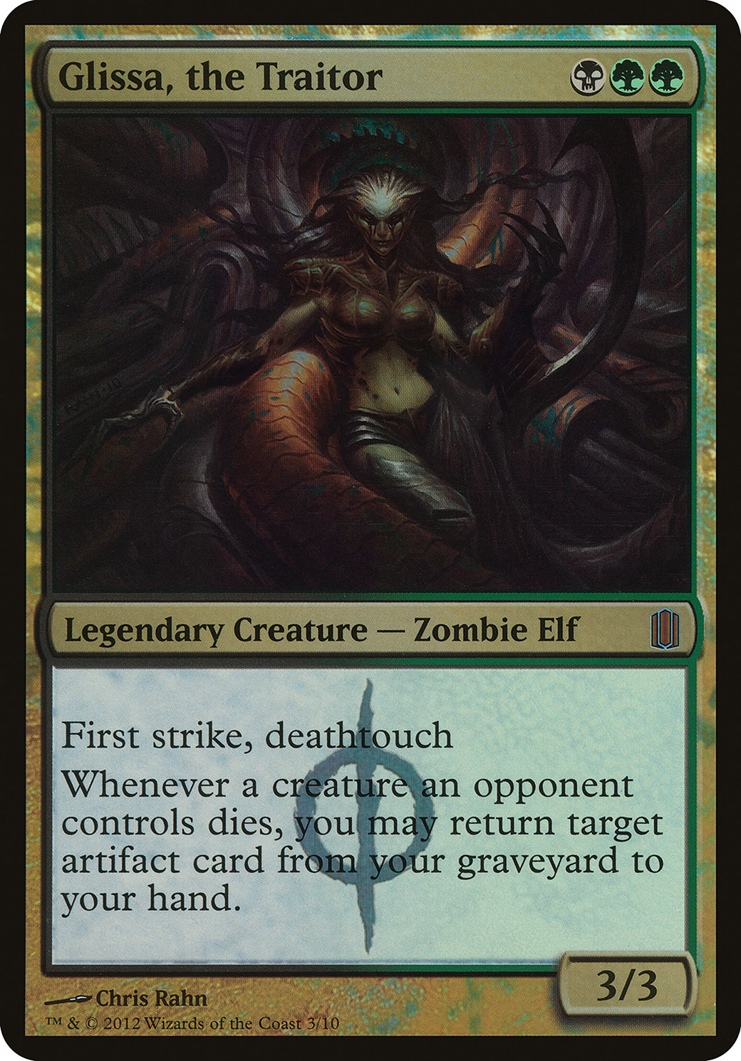 Glissa, the Traitor (Commander's Arsenal) (OVER-) - Commander's Arsenal Oversized Foil