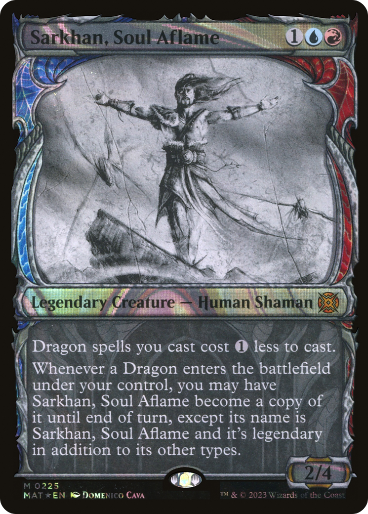 Sarkhan, Soul Aflame (Halo Foil) (MAT-225) - March of the Machine: The Aftermath: (Showcase) Foil