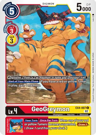 GeoGreymon (EX4-007) - Alternative Being Booster