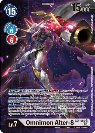 Omnimon Alter-S (Alternate Art) (EX4-060) - Alternative Being Booster Foil