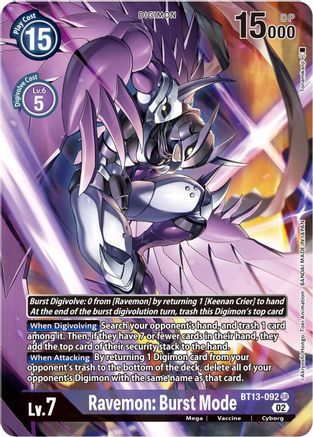 Ravemon: Burst Mode (Alternate Art) (BT13-092) - Versus Royal Knights Foil