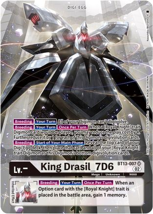 King Drasil_7D6 (Alternate Art) (BT13-007) - Versus Royal Knights Foil
