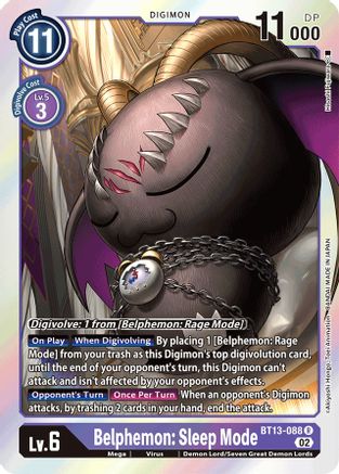 Belphemon: Sleep Mode (BT13-088) - Versus Royal Knights Foil