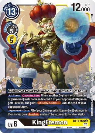 KingEtemon (BT13-076) - Versus Royal Knights
