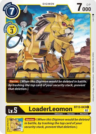 LoaderLeomon (BT13-043) - Versus Royal Knights