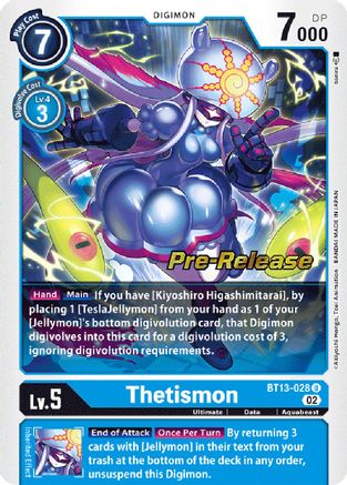 Thetismon (BT13-028) - Versus Royal Knights Pre-Release Cards Foil