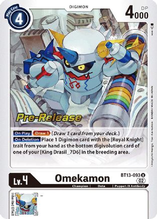 Omekamon (BT13-093) - Versus Royal Knights Pre-Release Cards Foil