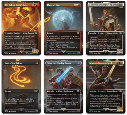 Bridge of Khazad-dum Scene [Set of 6] (LTR-405-410) - The Lord of the Rings: Tales of Middle-earth Foil