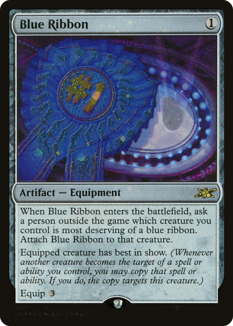 Blue Ribbon (Galaxy Foil) (UNF-470) - Unfinity Foil