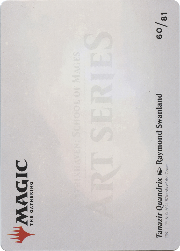 Tanazir Quandrix // Tanazir Quandrix (ASTX-060) - Strixhaven Art Series (Borderless) Foil