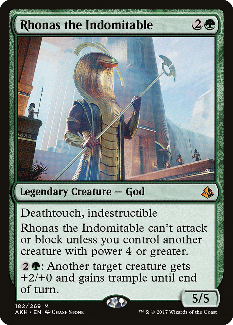 Rhonas the Indomitable (AKH-182) - Amonkhet Foil