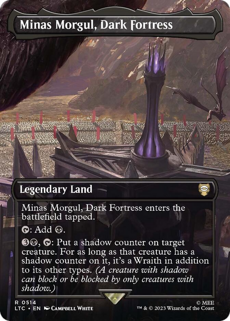 Minas Morgul, Dark Fortress (Borderless) (LTC-514) - Tales of Middle-earth Commander Foil
