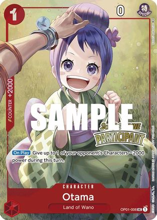 Otama (Offline Regional 2023) [Participant] (OP01-006) - One Piece Promotion Cards Foil